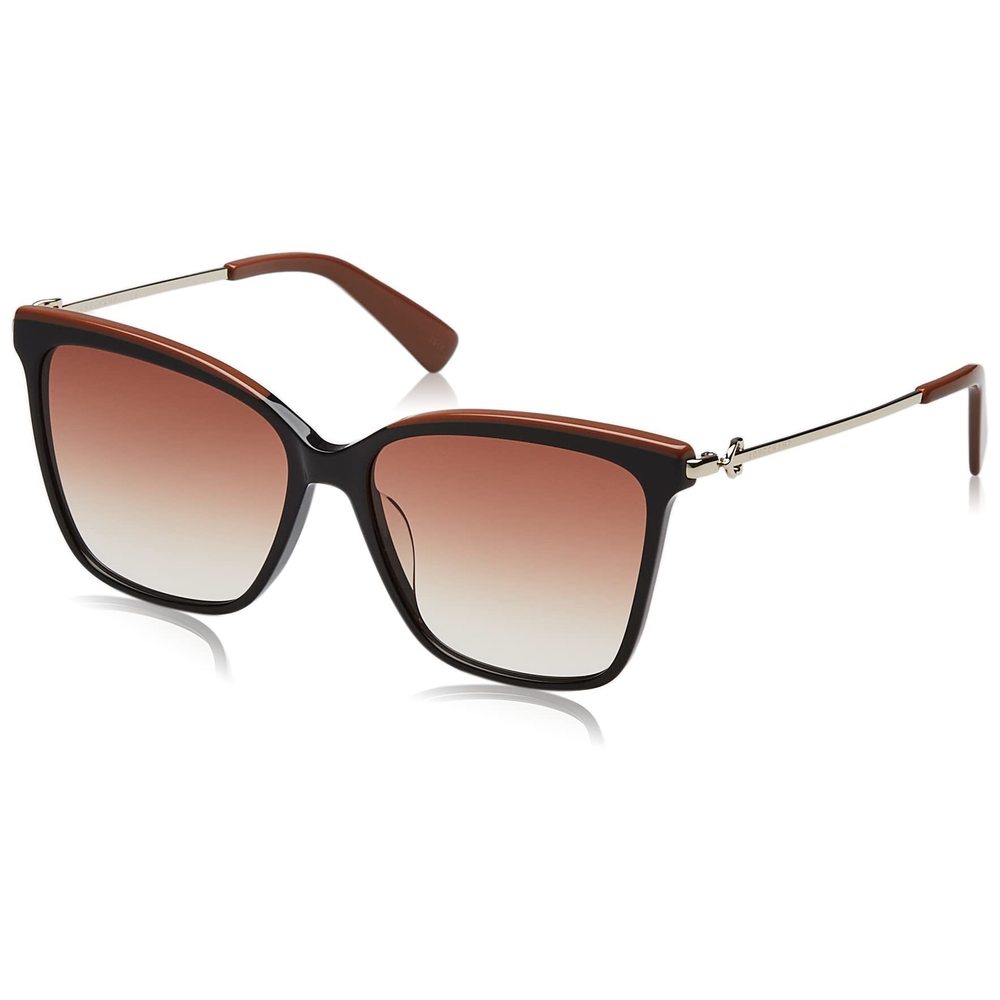 NEW Longchamp LO 683S 001 Black & Brown Sunglasses with Brown Gradient Lenses